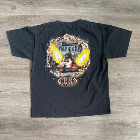 Anvil | Shirts | Y2k Aop Nhra Drag Car Racing Graphic Shirt Sz Xl ...